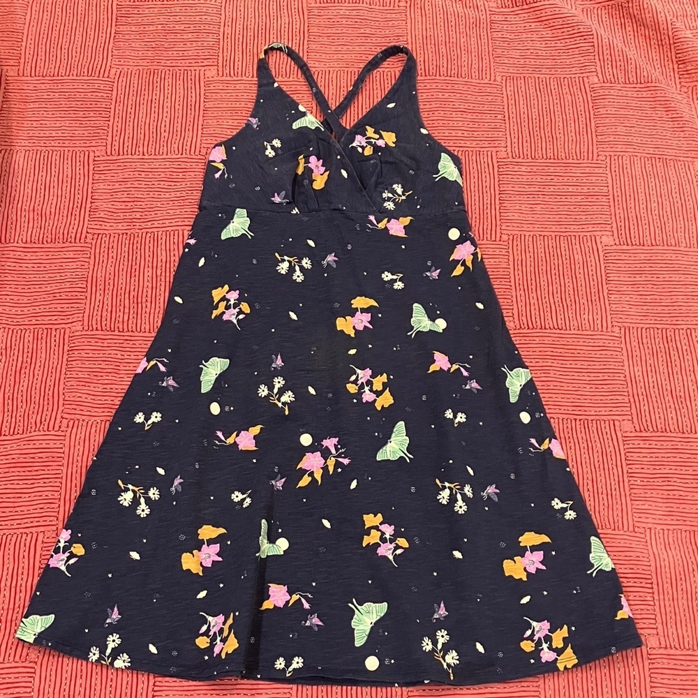 Patagonia women’s small organic cotton Navy Dress Floral & Butterfly Print